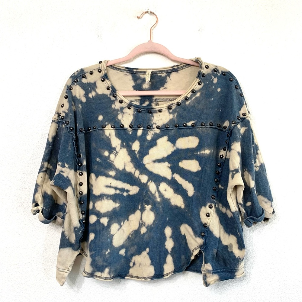 Free People Upcycled Studded Sweater Top Sz XS